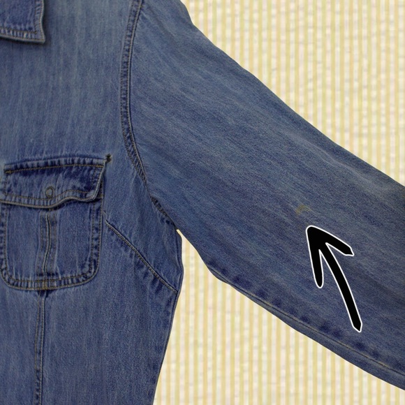 Vintage 90s grunge denim button up shirt - Picture 15 of 15